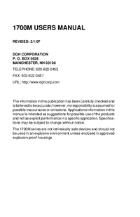 Thumbnail of document Manual - H1700M Series Modbus Digital I/O Boards